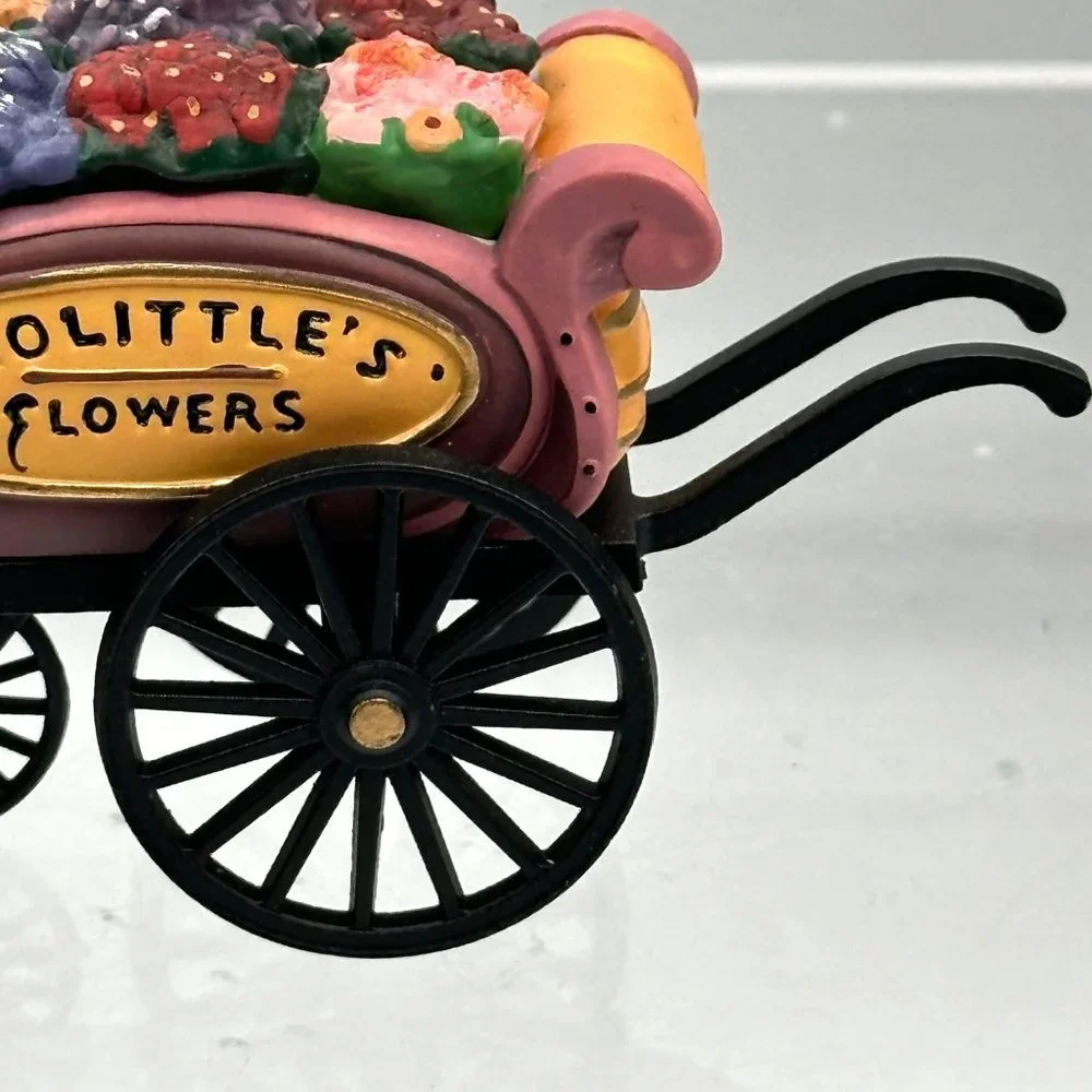 Vintage Department 56 Heritage Village Chelsea Market Flower Monger Cart 58157